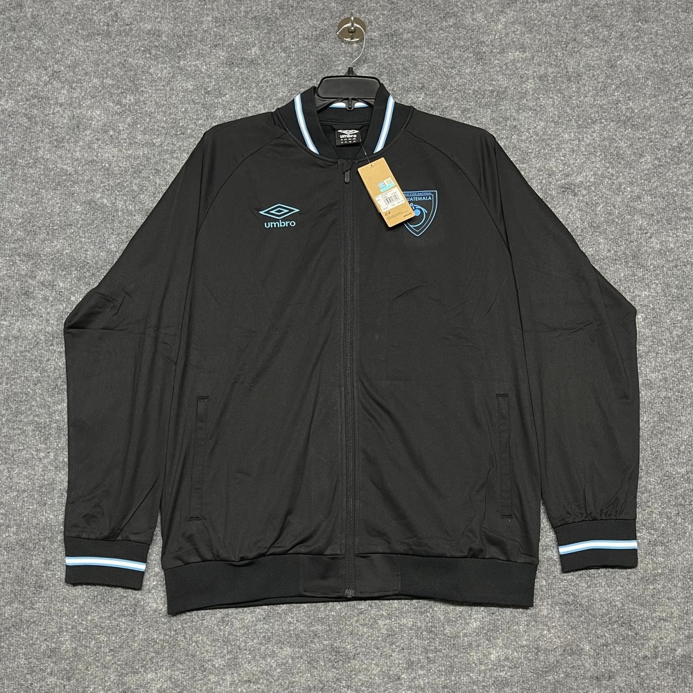 Guatemala National Team Futbol Track Jacket Black Blue XL Umbro Soccer Full Zip